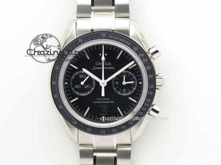 0223 Speedmaster ’57 Co-Axial RG OMF 1:1 Best Edition Black Dial On Leather Strap A9300 (Free Leather Strap) Resilient 8064